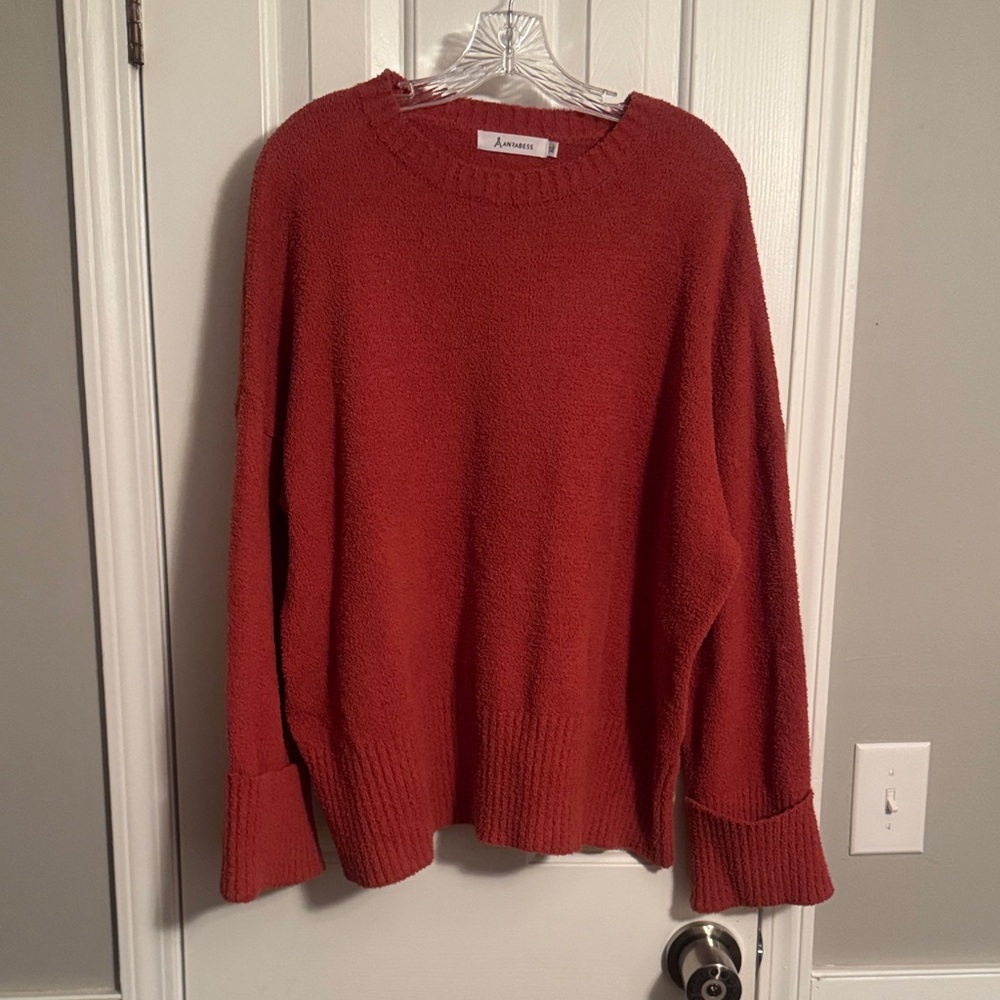 Women's Rich Rust Crew Neck Sweater (R)